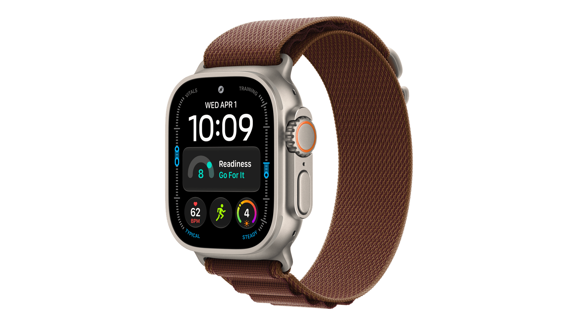 Часы Apple Watch Ultra 4 (2026) GPS + Cellular 49mm, Natural Titanium Case, Alpine Loop (Burgundy)