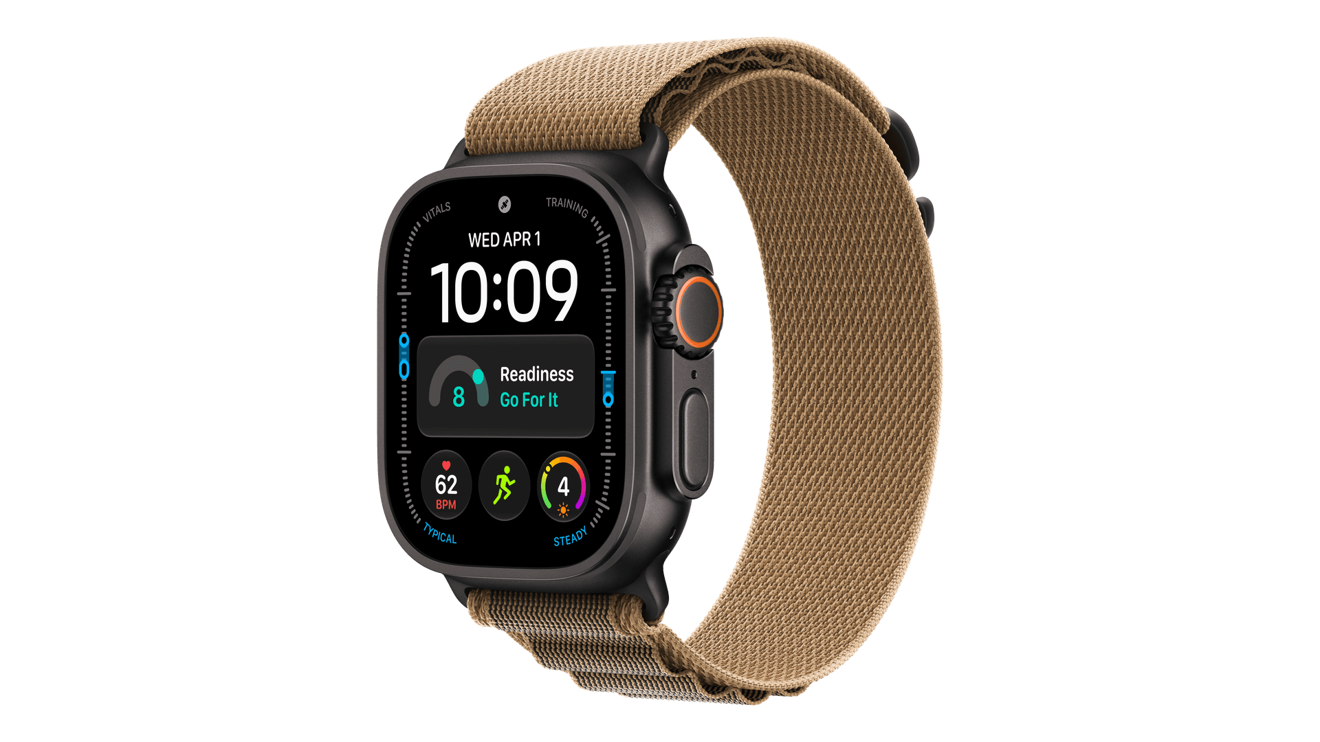 Часы Apple Watch Ultra 4 (2026) GPS + Cellular 49mm, Black Titanium Case, Alpine Loop (Desert)