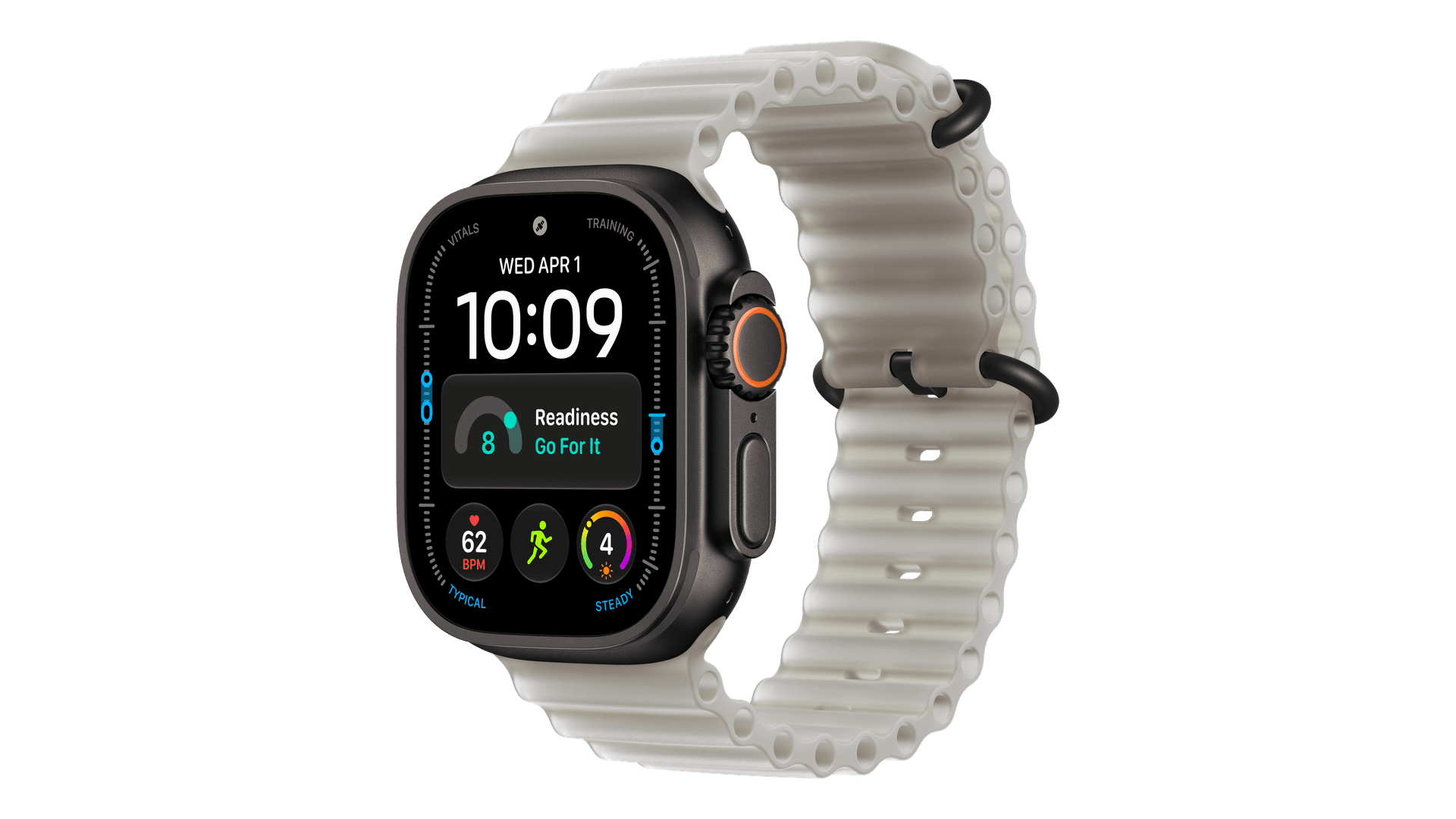Часы Apple Watch Ultra 4 (2026) GPS + Cellular 49mm, Black Titanium Case, Ocean Band (Translucent Gray)