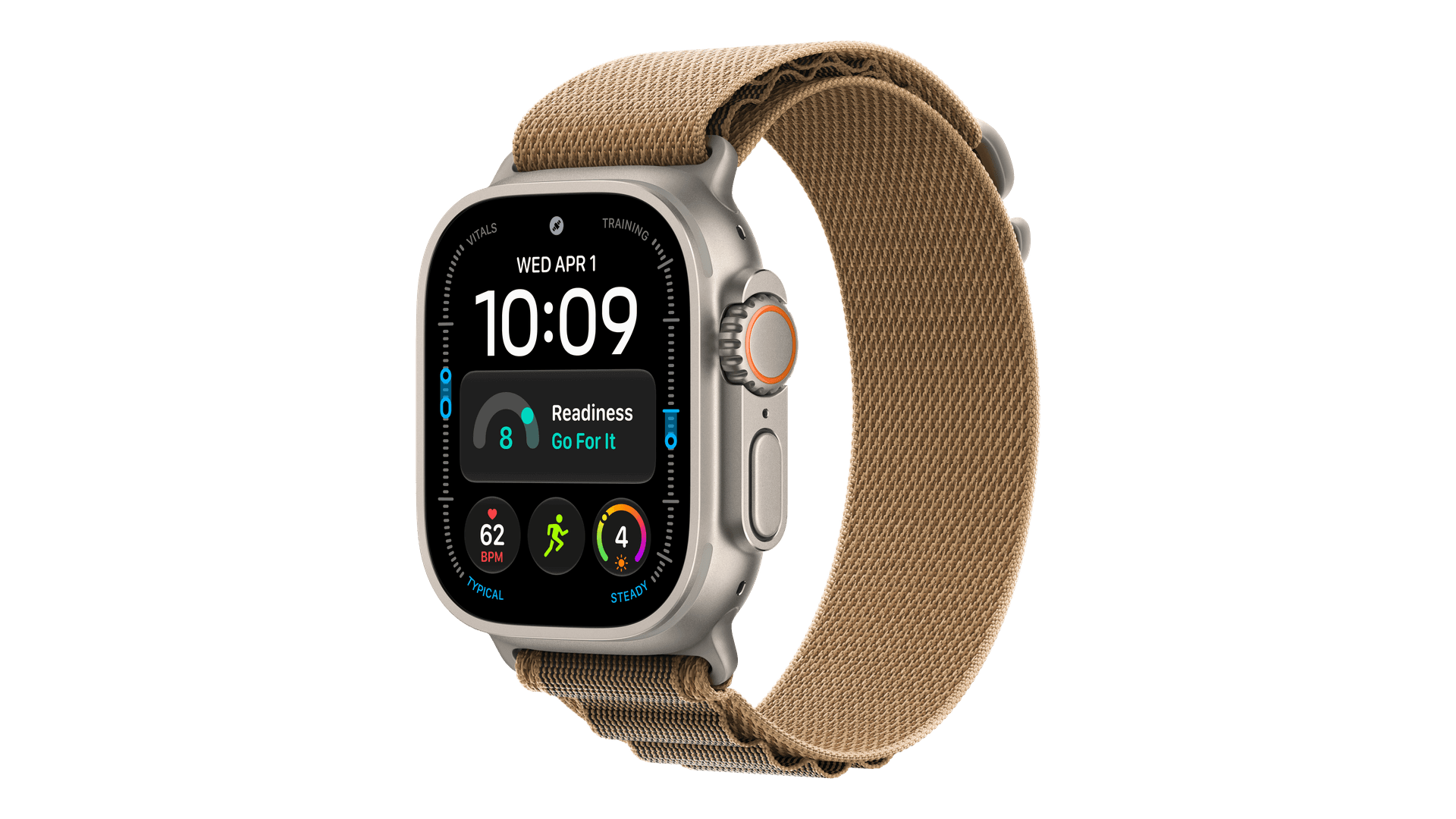 Часы Apple Watch Ultra 4 (2026) GPS + Cellular 49mm, Natural Titanium Case, Alpine Loop (Desert)