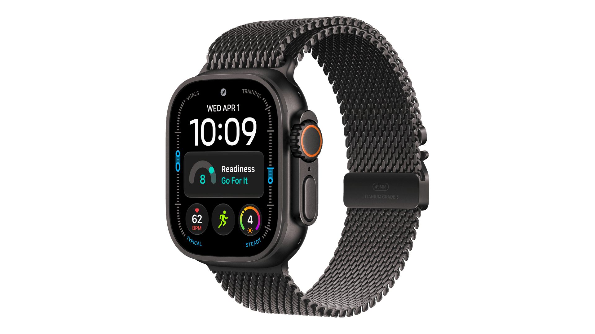 Часы Apple Watch Ultra 4 (2026) GPS + Cellular 49mm, Black Titanium Case, Milanese Loop (Black Titanium)