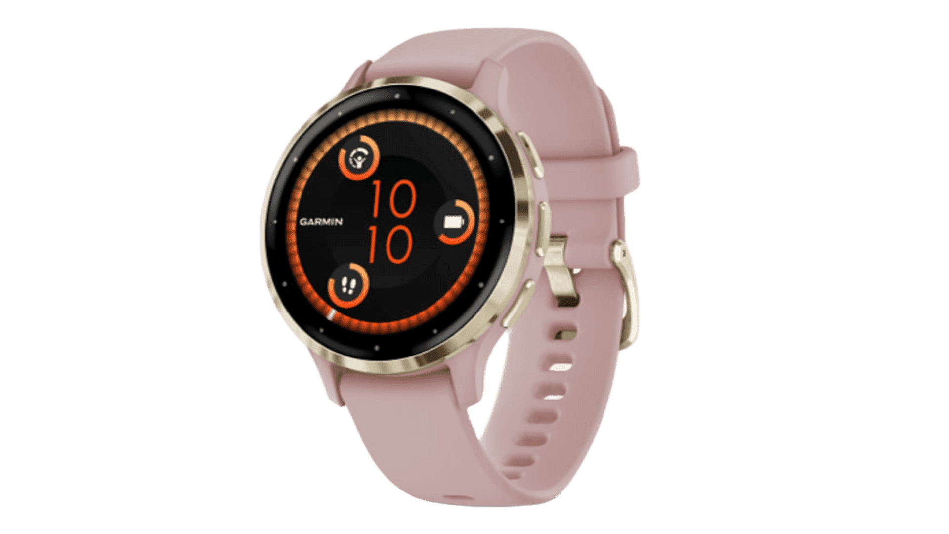 Garmin VENU 3s 41 mm, Soft Gold Case, Silicon Desert Band
