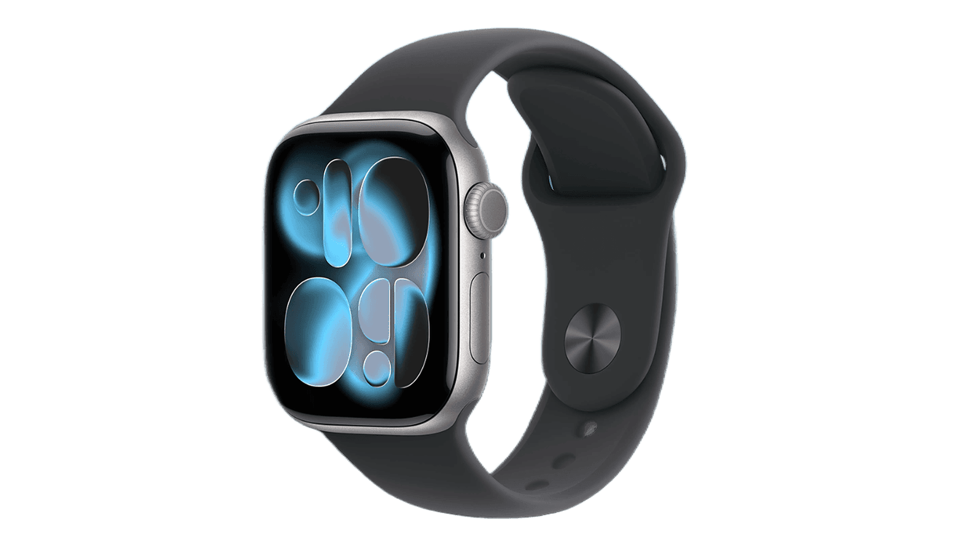 Часы Apple Watch Series 11, 46 mm, Space Grey Aluminium Black Sport Band