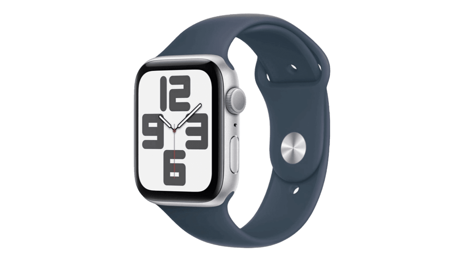 Часы Apple Watch SE (2024) 44mm Silver Aluminium Case, Sport Band (Denim)