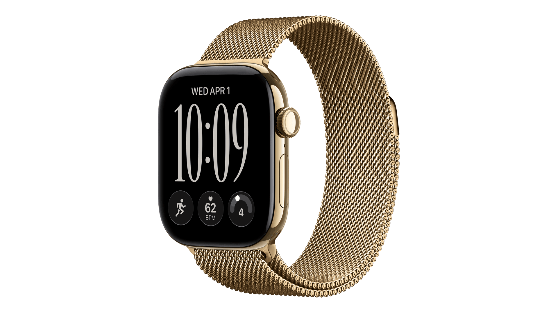 Часы Apple Watch Series 12, 42 mm, Radiant Gold Titanium Radiant Gold Milanese Loop