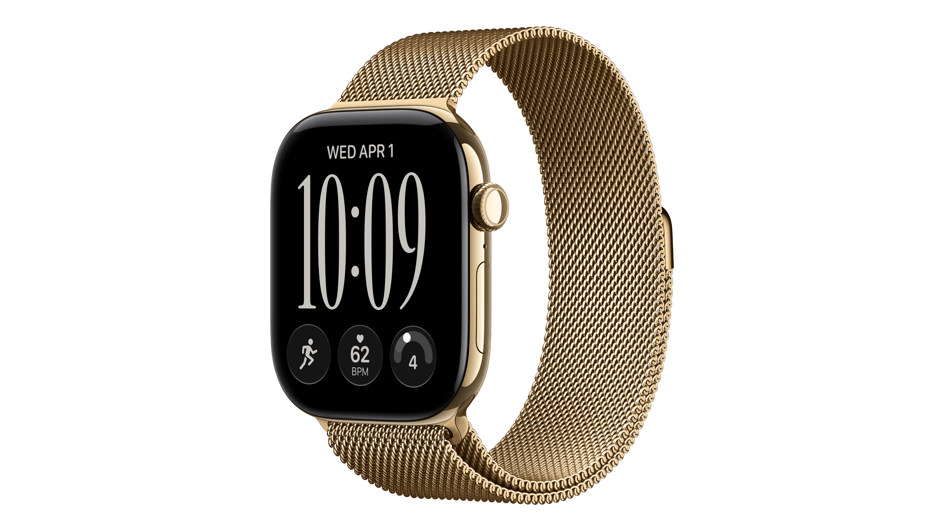 Часы Apple Watch Series 12, 46 mm, Radiant Gold Titanium Radiant Gold Milanese Loop