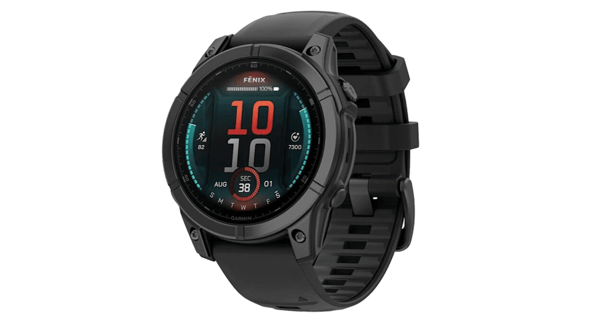Garmin Fenix E 47mm Amoled Slate Gray Steel With Black Silicone Band