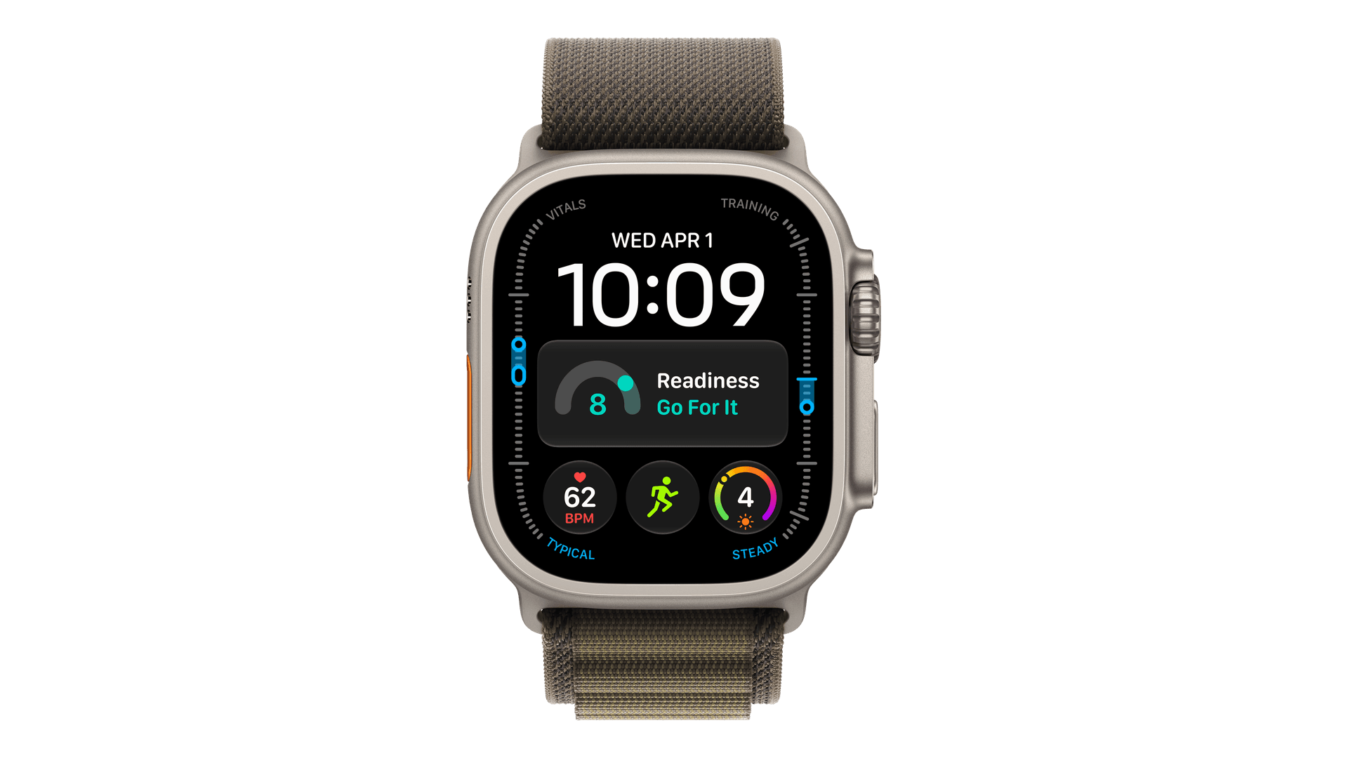 Часы Apple Watch Ultra 4 (2026) GPS + Cellular 49mm, Natural Titanium Case, Alpine Loop (Dark Olive) — фото 2