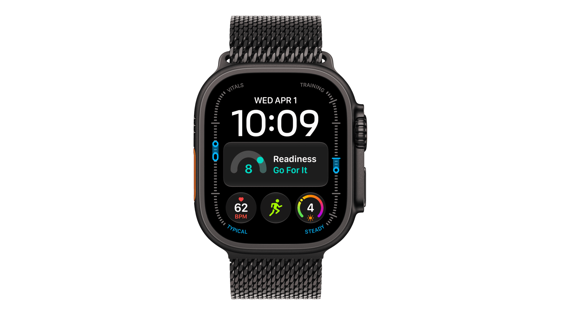 Часы Apple Watch Ultra 4 (2026) GPS + Cellular 49mm, Black Titanium Case, Milanese Loop (Black Titanium) — фото 2