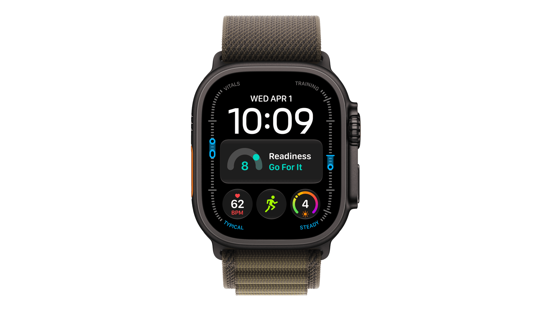 Часы Apple Watch Ultra 4 (2026) GPS + Cellular 49mm, Black Titanium Case, Alpine Loop (Dark Olive) — фото 2