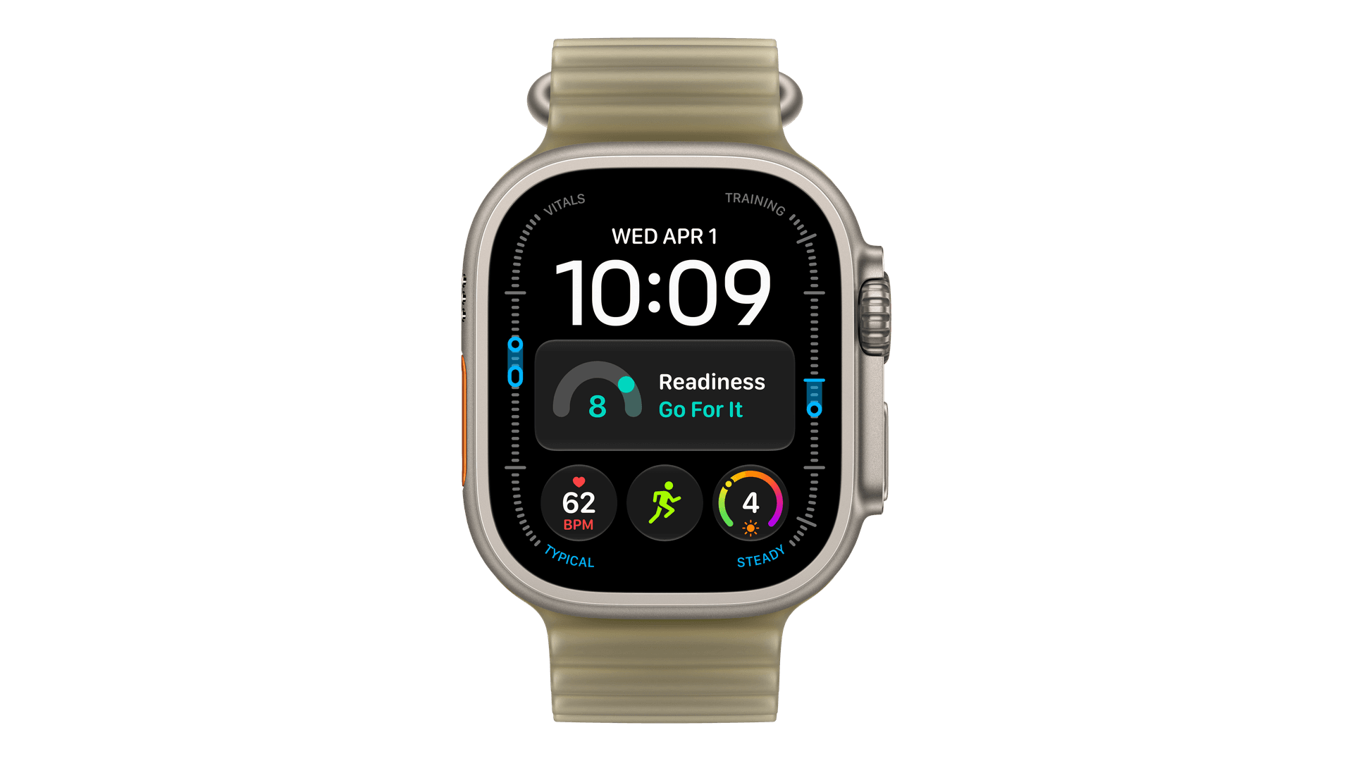 Часы Apple Watch Ultra 4 (2026) GPS + Cellular 49mm, Natural Titanium Case, Ocean Band (Translucent Kelp) — фото 2