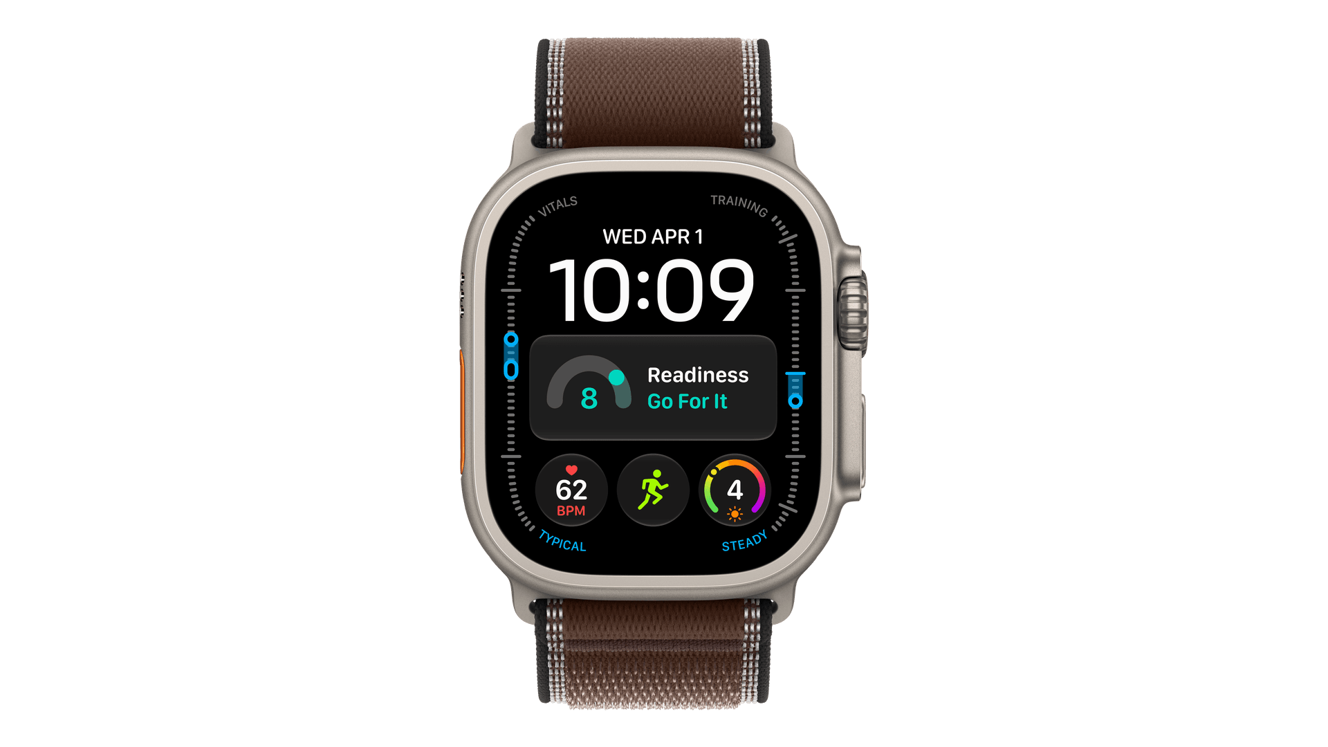 Часы Apple Watch Ultra 4 (2026) GPS + Cellular 49mm, Natural Titanium Case, Trail Loop (Dark Umber) — фото 2