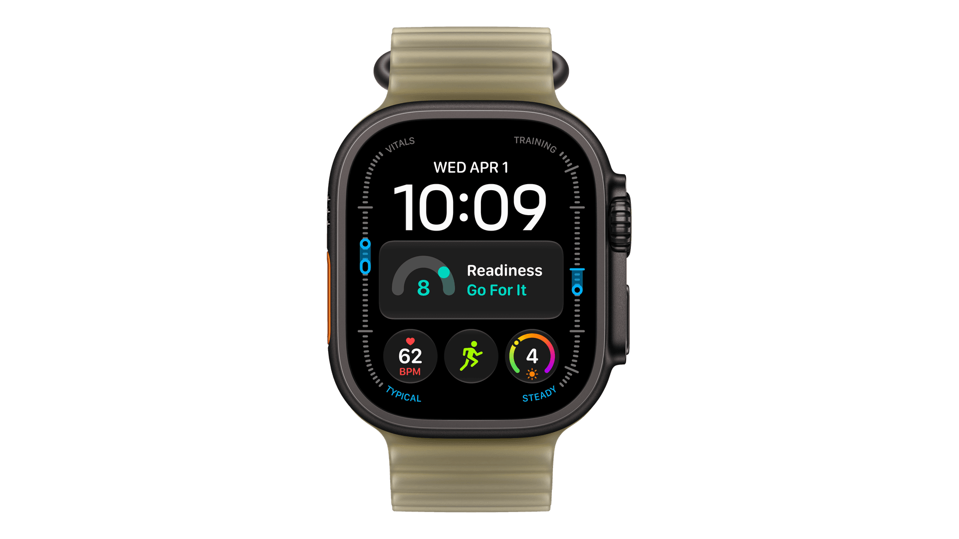 Часы Apple Watch Ultra 4 (2026) GPS + Cellular 49mm, Black Titanium Case, Ocean Band (Translucent Kelp) — фото 2