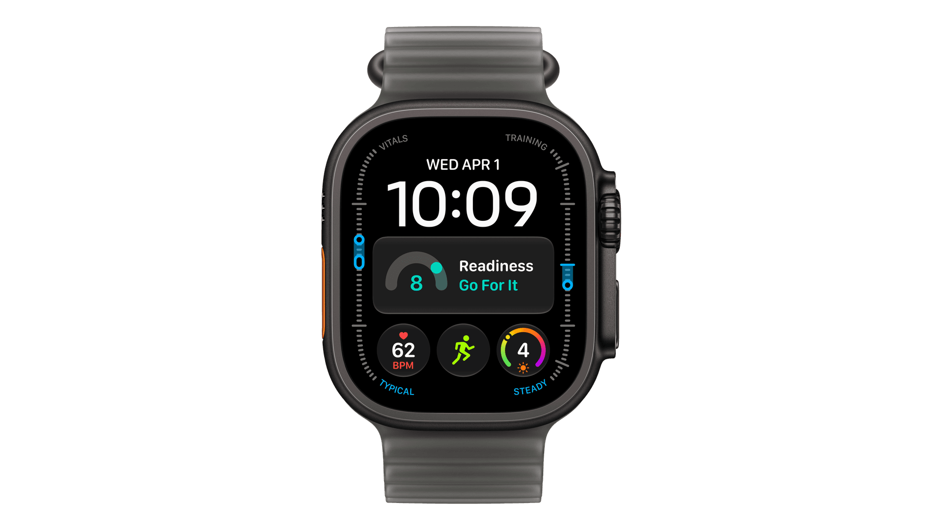 Часы Apple Watch Ultra 4 (2026) GPS + Cellular 49mm, Black Titanium Case, Ocean Band (Translucent Black) — фото 2