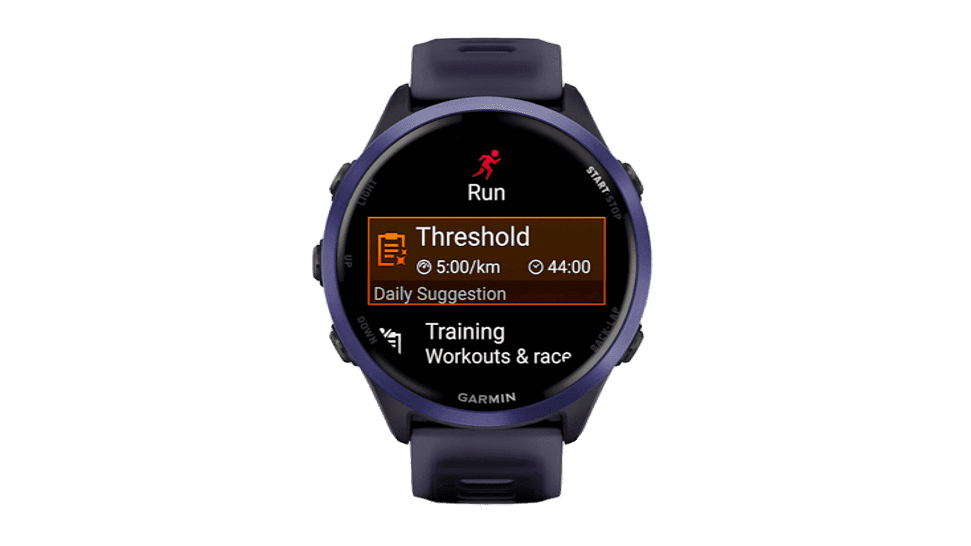 Garmin FORERUNNER 570 47 mm, Indigo Case, Imperial Purple Silicon Band — фото 2