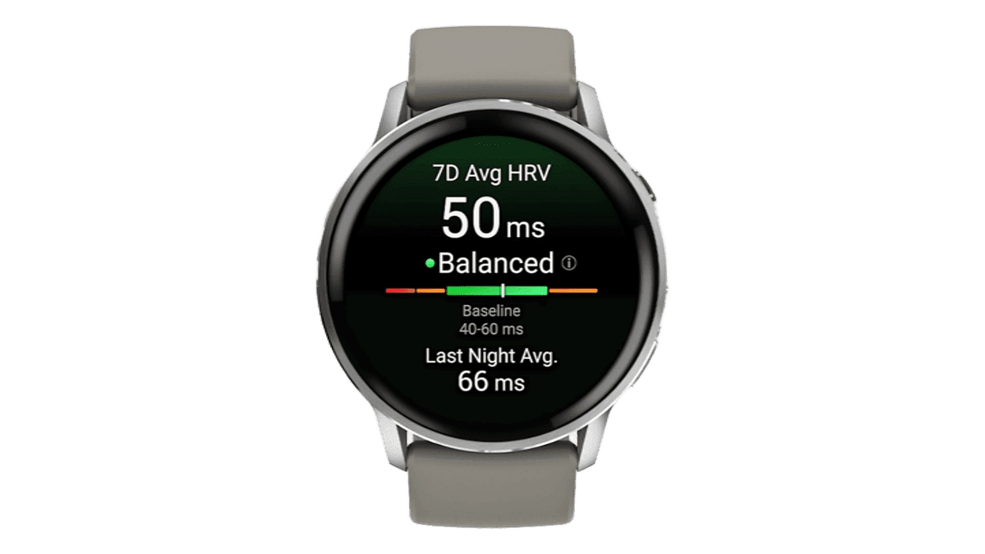 Garmin VENU 4 45 mm, Silver Case, Silicon Silver Gray Band — фото 2