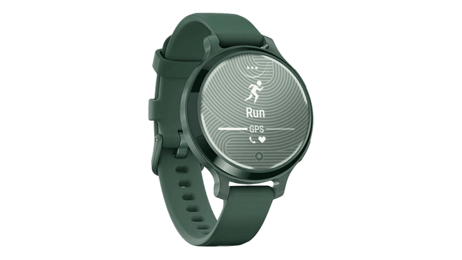 Garmin LILY 2 Active 38 mm, Jasper Case, Silicon Green Band — фото 2