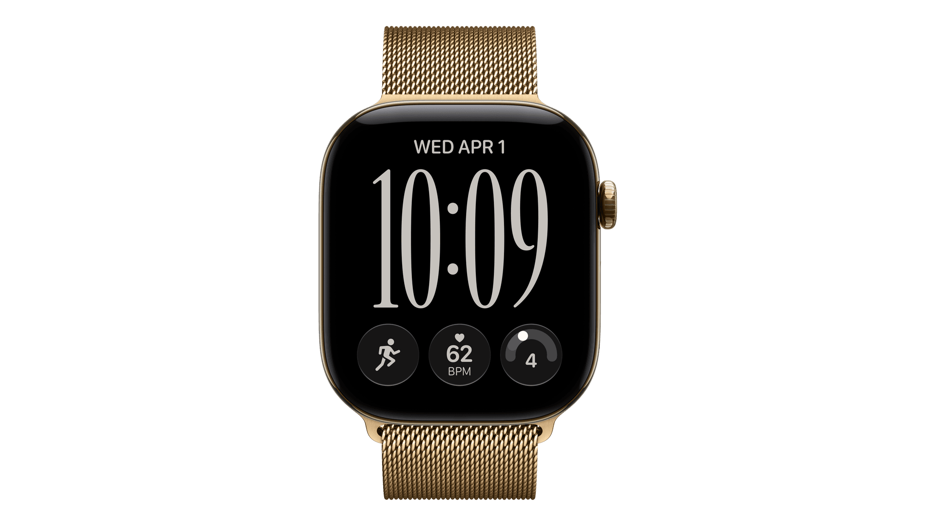 Часы Apple Watch Series 12, 46 mm, Radiant Gold Titanium Radiant Gold Milanese Loop — фото 2