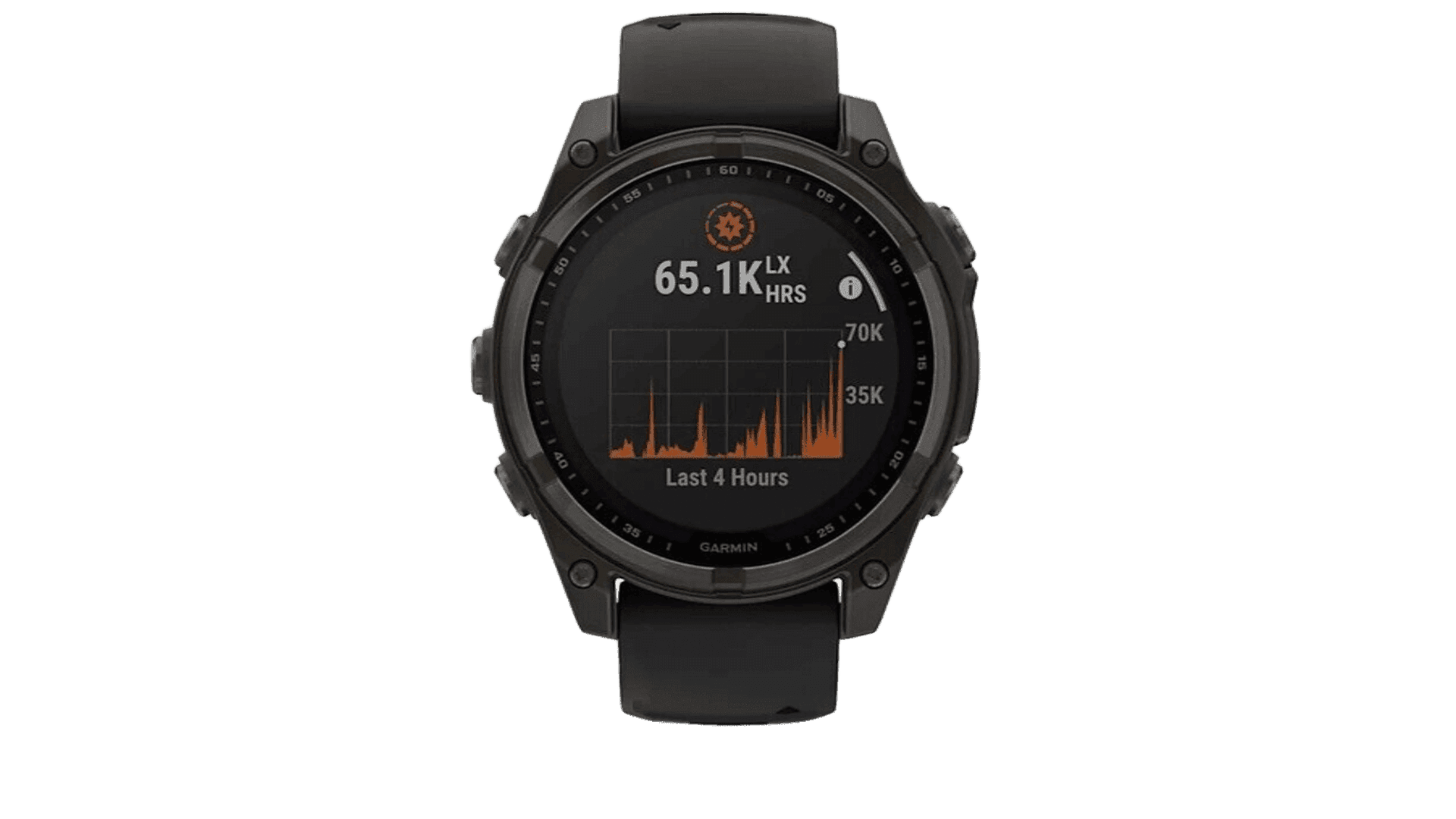 Garmin Fenix 8 47mm Solar Sapphire Carbon Gray DLC Titanium with Black/Pebble Gray Silicone — фото 2