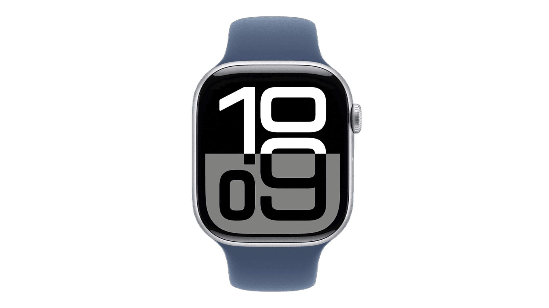 Apple Watch Series 10 46mm Silver Aluminium Case, Sport Band (Denim) — фото 2