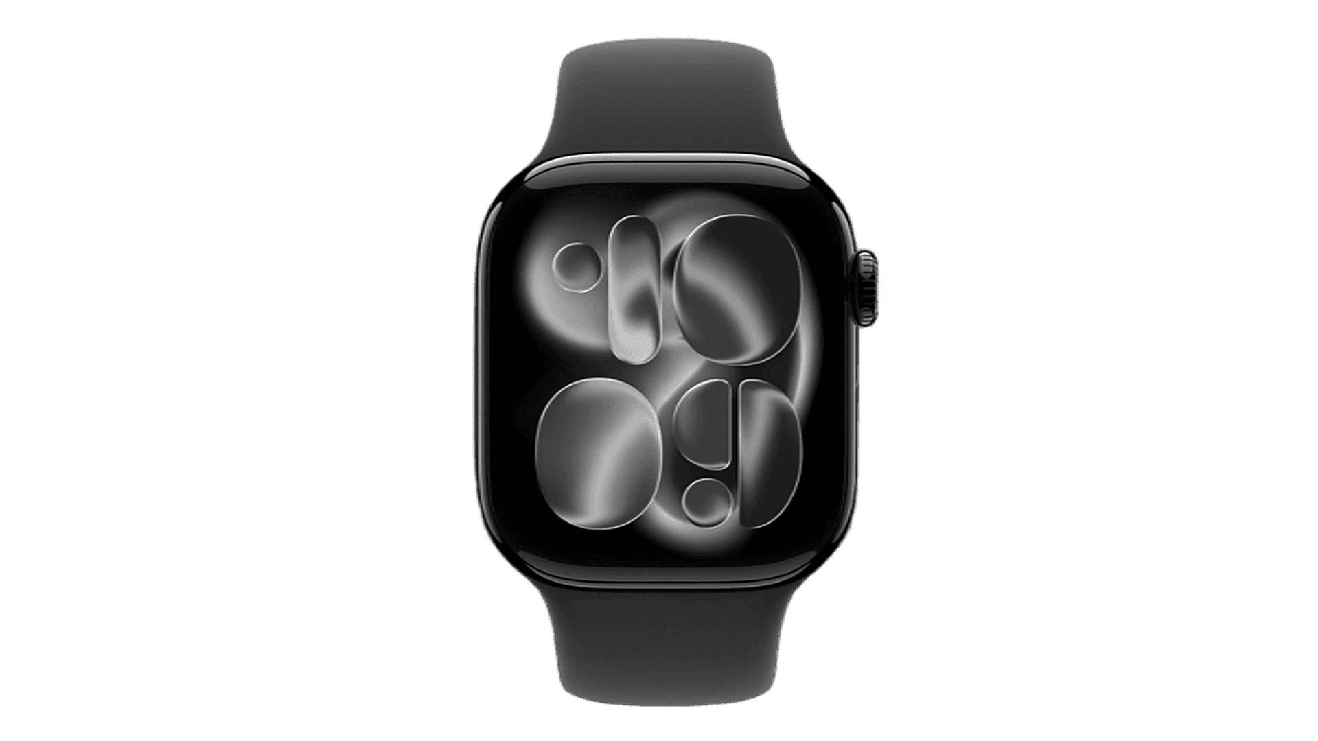 Часы Apple Watch Series 11, 46 mm, Jet Black Aluminum Black Sport Band — фото 2
