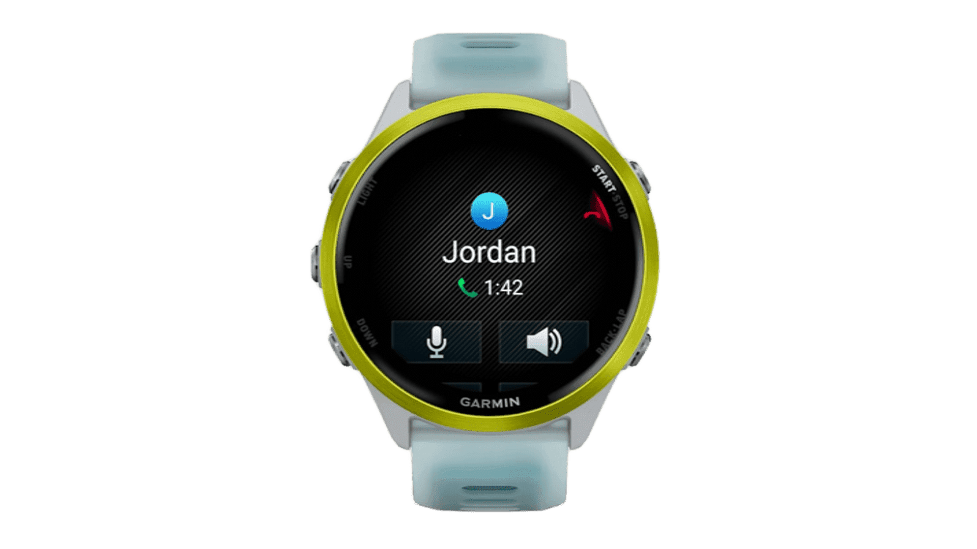 Garmin FORERUNNER 570 47 mm, Yellow Case, Turquoise Band — фото 2