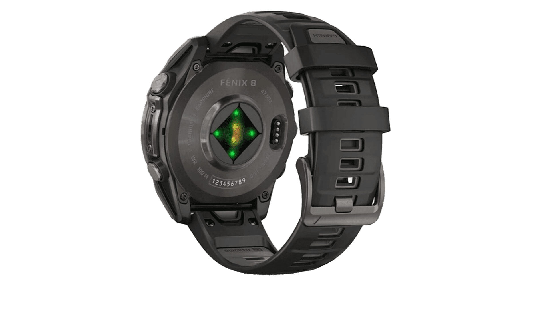 Garmin Fenix 8 47mm Amoled Sapphire Carbon Gray DLC Titanium with Black/Pebble Gray Silicone — фото 3