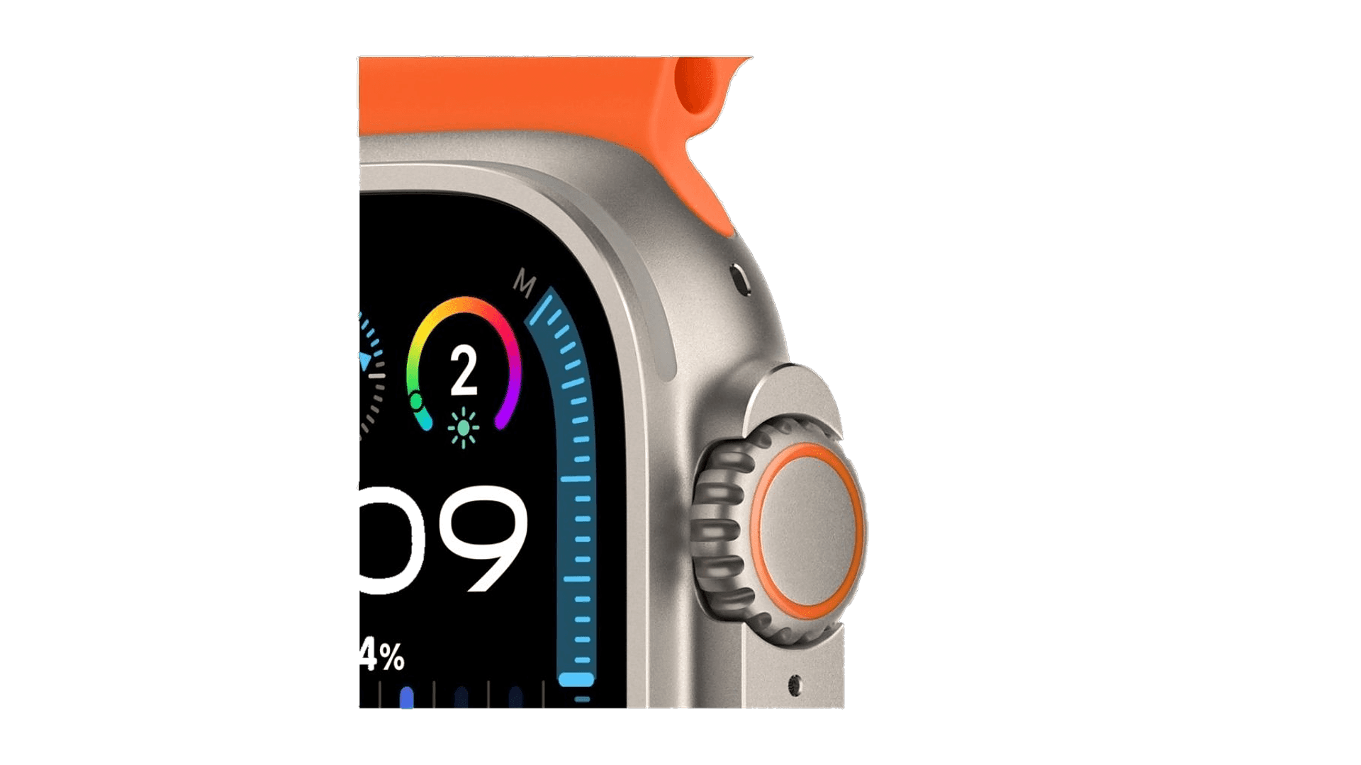 Apple Watch Ultra 2 (2024) GPS + Cellular 49mm, Titanium Case, Ocean Band (Orange) — фото 3