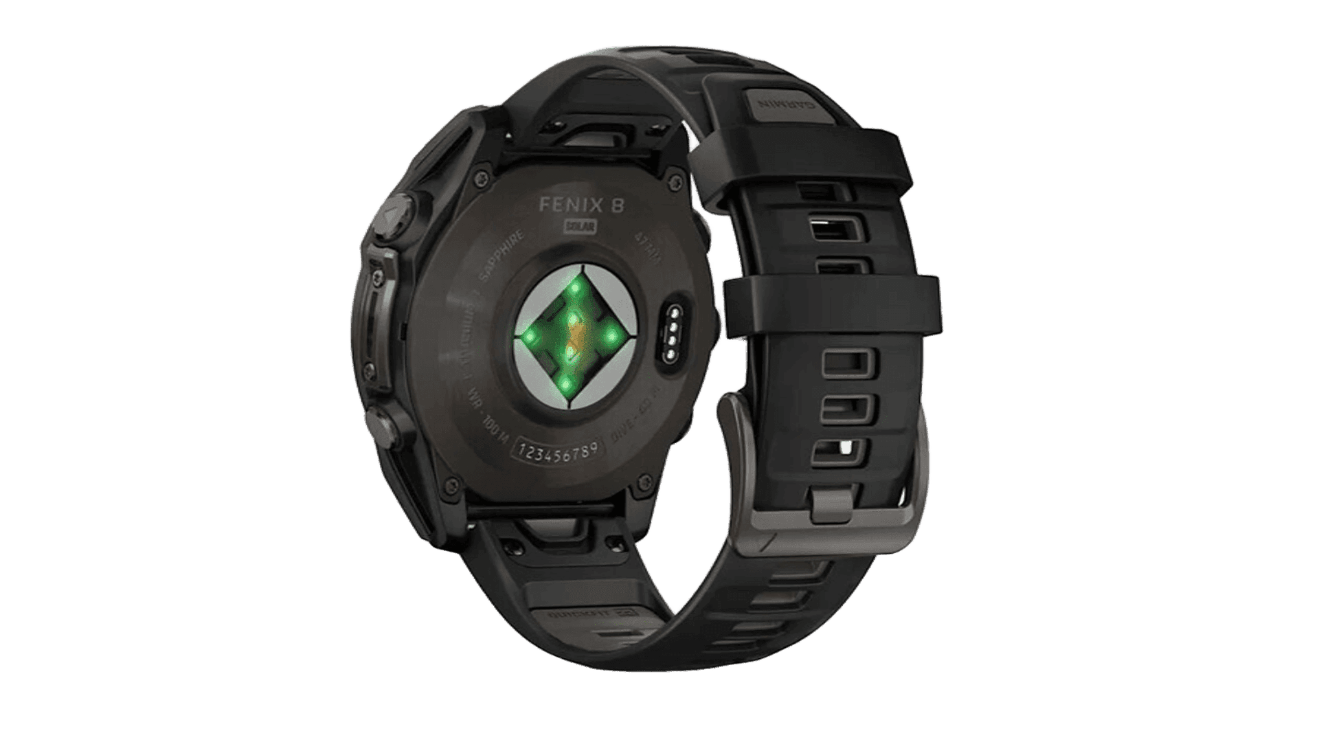 Garmin Fenix 8 47mm Solar Sapphire Carbon Gray DLC Titanium with Black/Pebble Gray Silicone — фото 3