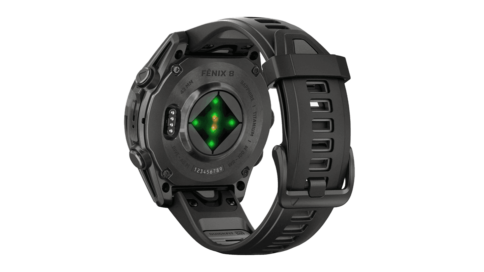 Garmin Fenix 8 43mm Amoled Sapphire Carbon Gray DLC Titanium with Black/Pebble Gray Silicone — фото 3