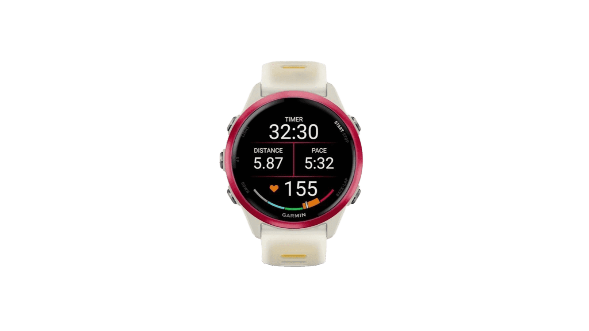 Garmin FORERUNNER 570 42 mm, Raspberry / Ivory Bone, Mango / Ivory Bone Band — фото 2