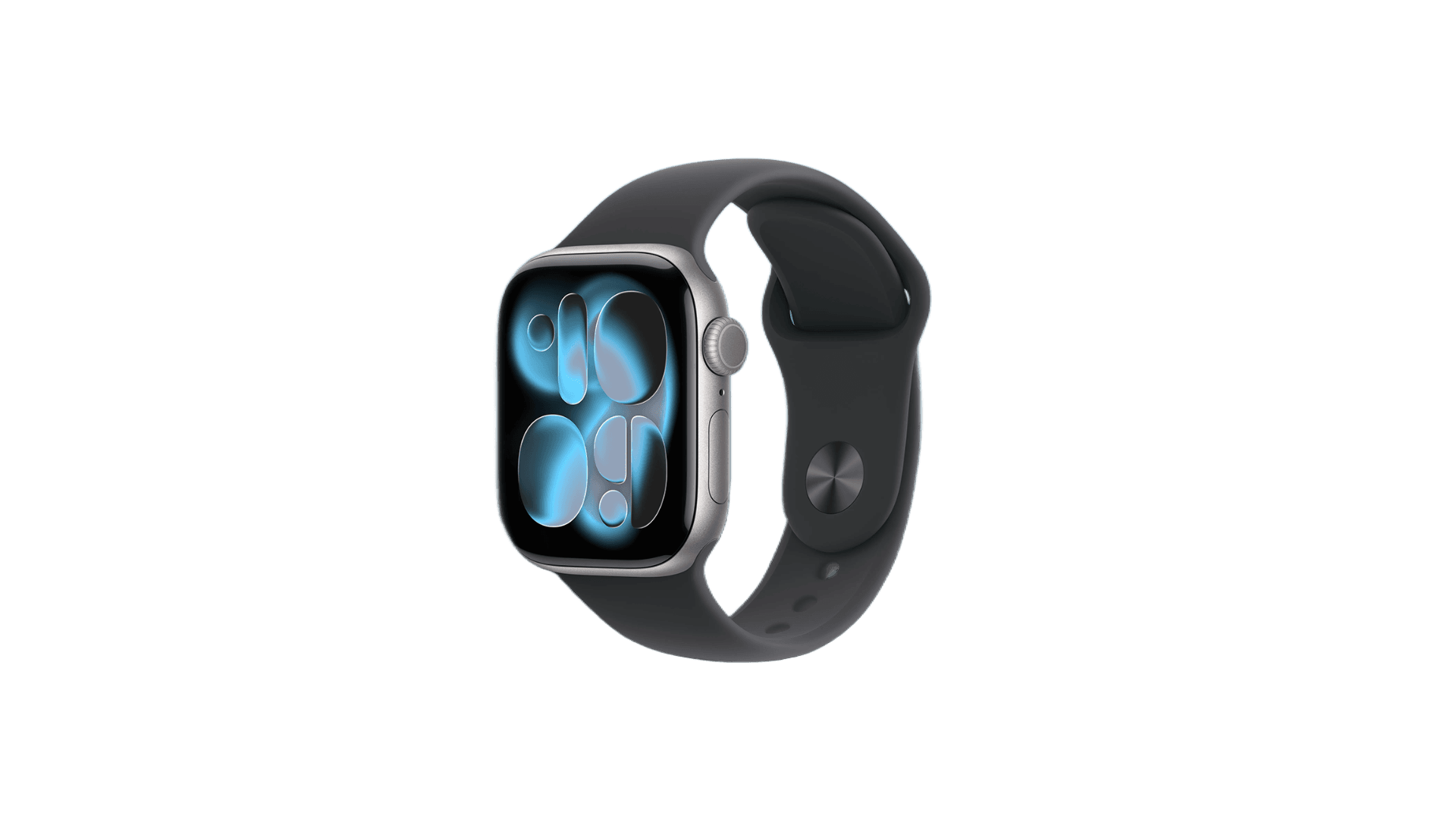 Часы Apple Watch Series 11, 46 mm, Space Grey Aluminium Black Sport Band