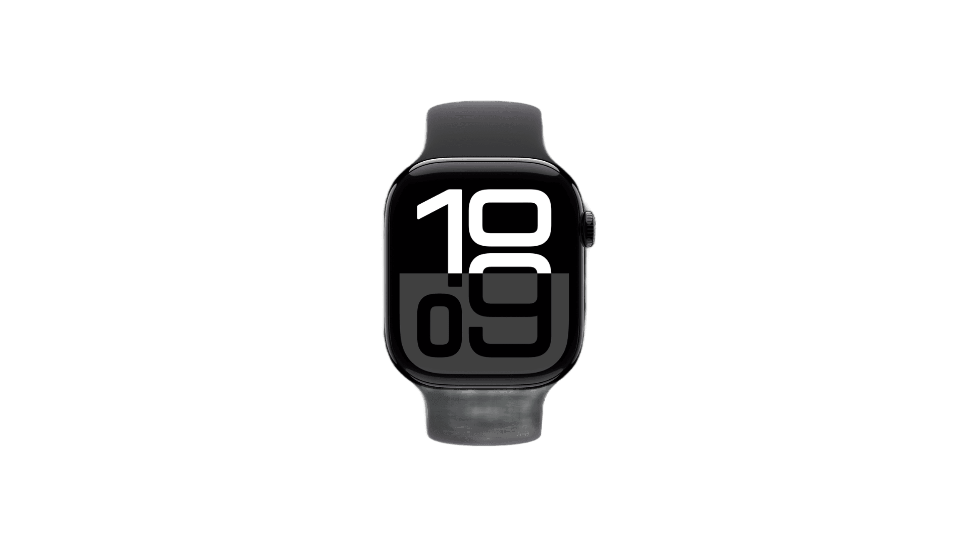 Apple Watch Series 10 46mm Jet Black Aluminium Case, Sport Band (Black) — фото 2