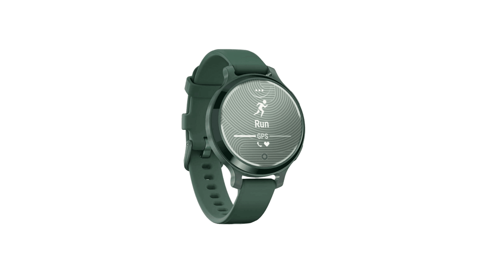 Garmin LILY 2 Active 38 mm, Jasper Case, Silicon Green Band — фото 2