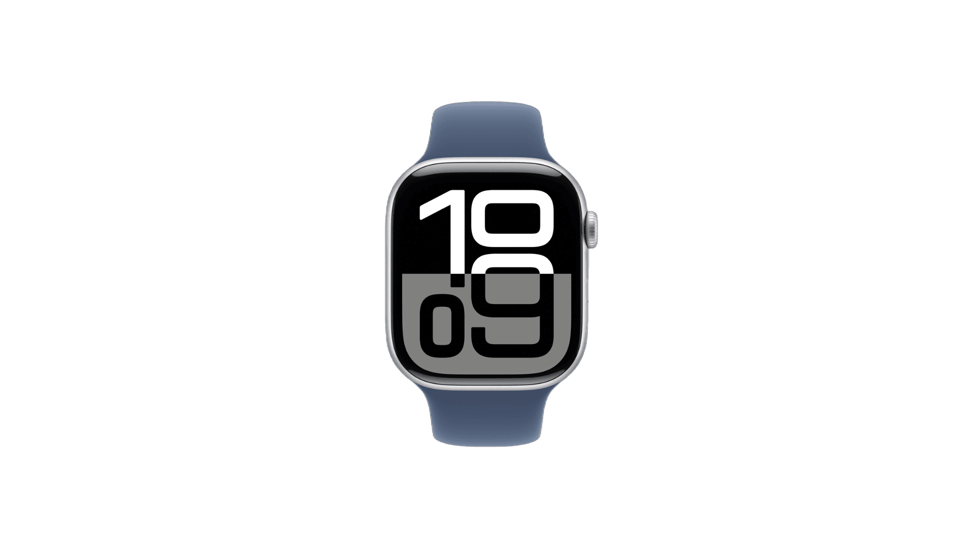 Apple Watch Series 10 46mm Silver Aluminium Case, Sport Band (Denim) — фото 2