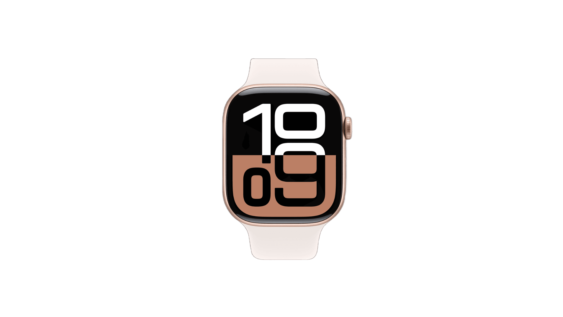Apple Watch Series 10 46mm Rose Gold Aluminium Case, Sport Band (Light Blush) — фото 2