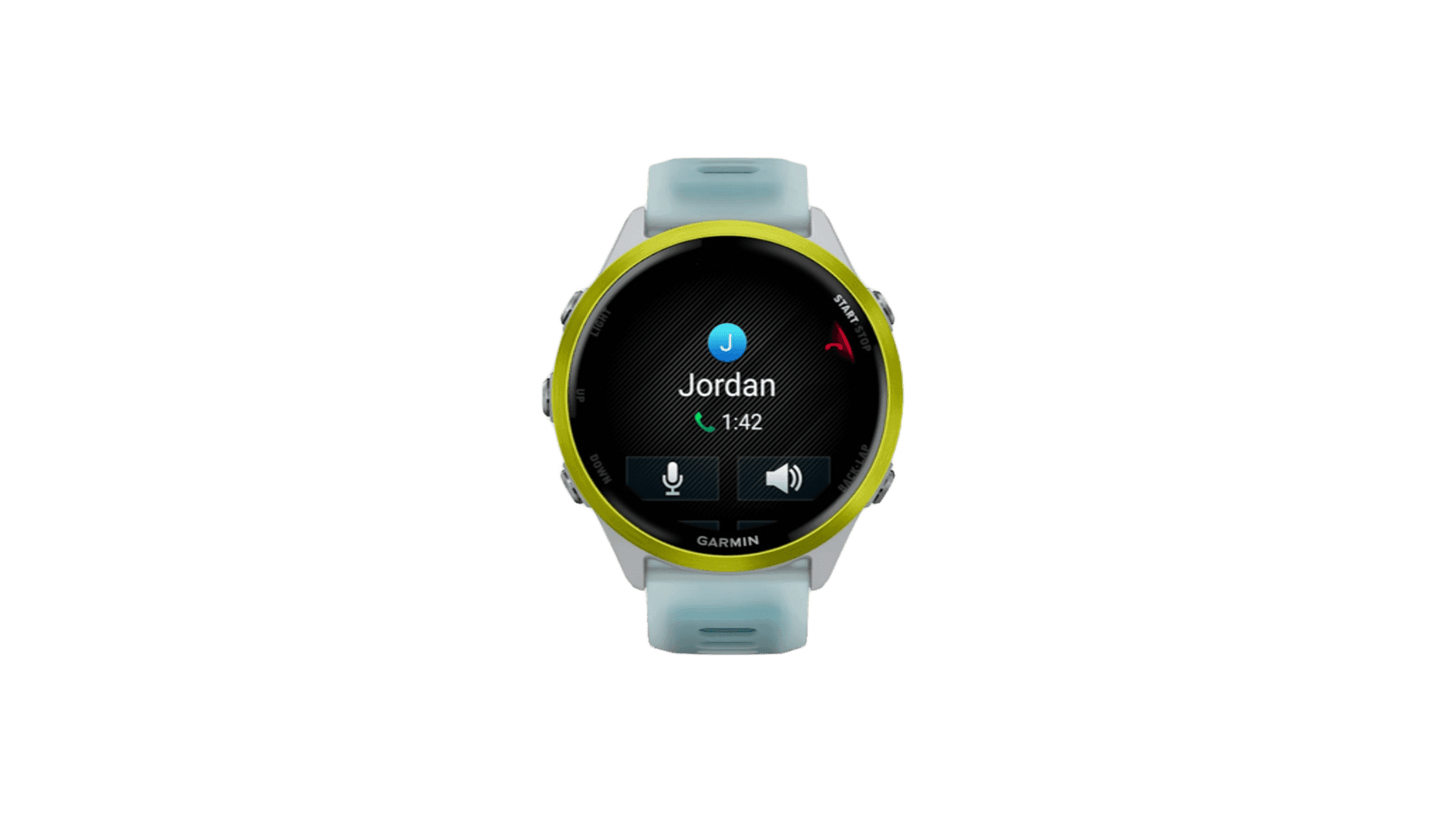 Garmin FORERUNNER 570 47 mm, Yellow Case, Turquoise Band — фото 2
