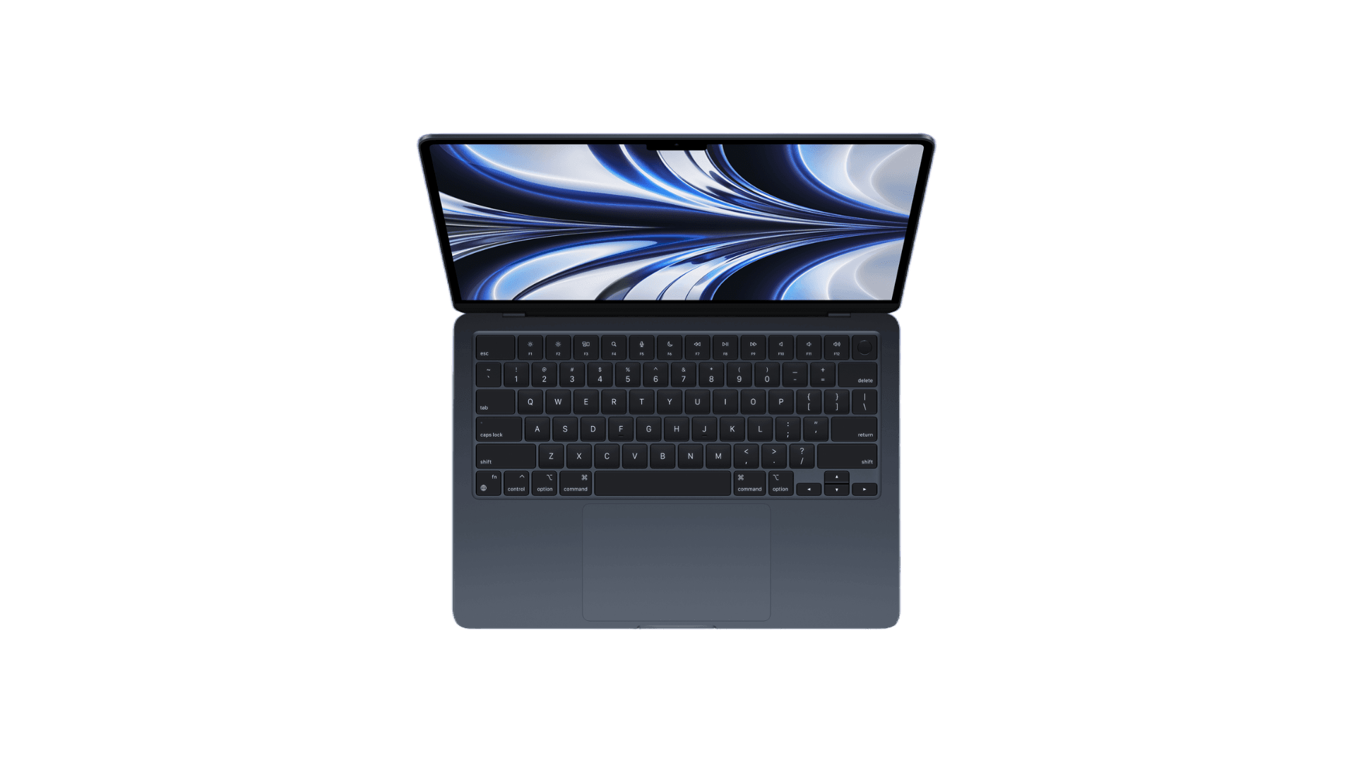 Ноутбук Apple MacBook Air 13" (M2, 8C CPU/8C GPU, 2022), 16 ГБ, 256 ГБ SSD, «Midnight» MC7X4 — фото 2