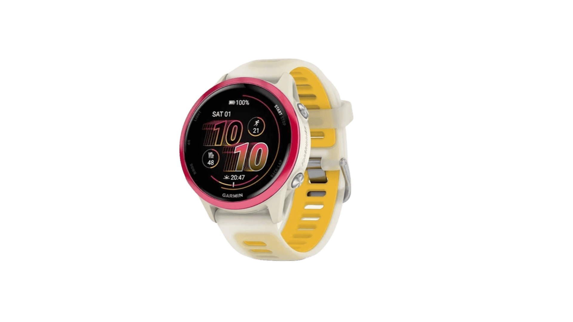 Garmin FORERUNNER 570 42 mm, Raspberry / Ivory Bone, Mango / Ivory Bone Band