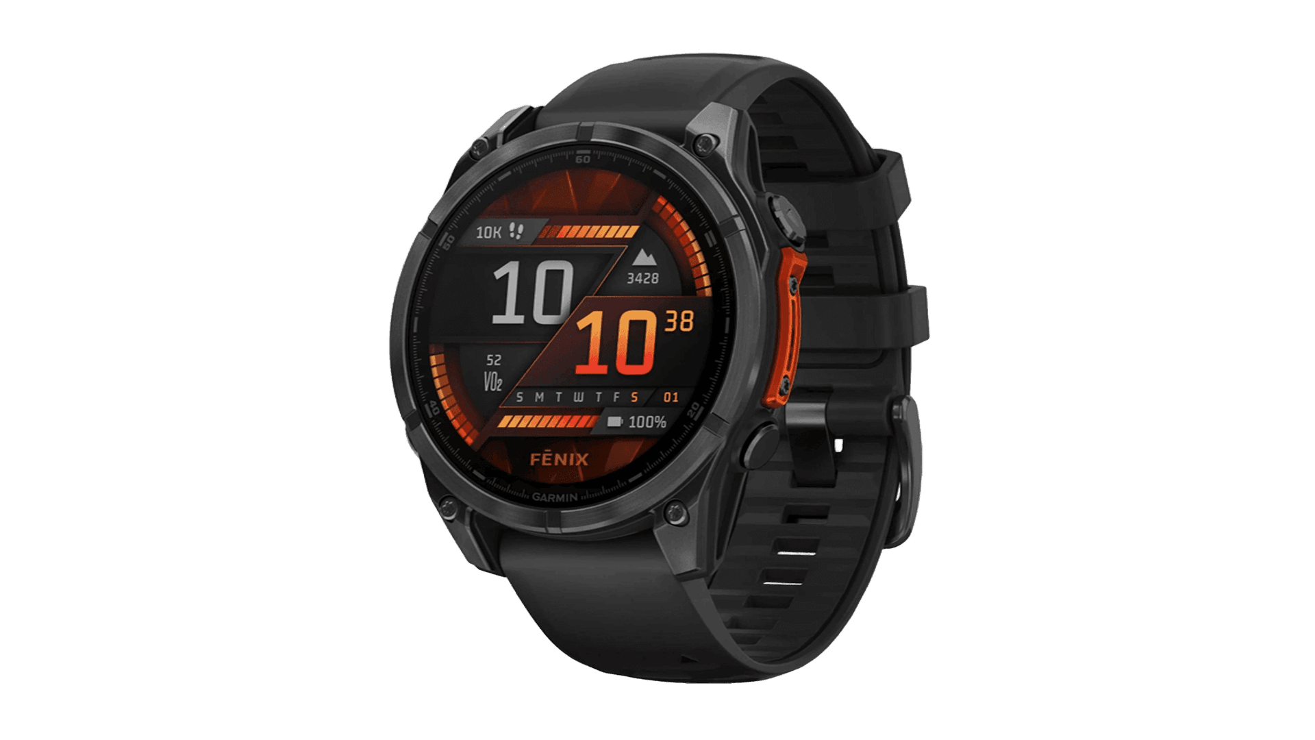 Garmin Fenix 8 47mm Amoled Slate Gray with Black Silicone Band