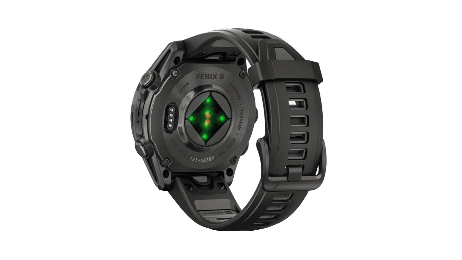 Garmin Fenix 8 43mm Amoled Sapphire Carbon Gray DLC Titanium with Black/Pebble Gray Silicone — фото 3