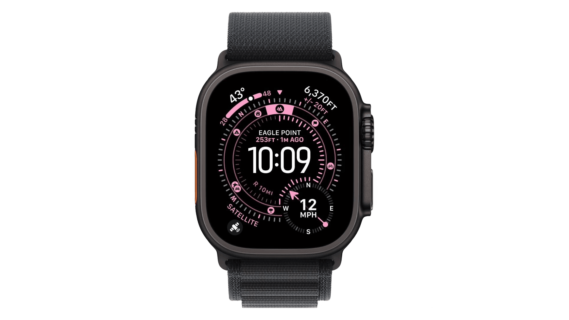 Apple Watch Ultra 3 (2025) GPS + Cellular 49mm, Black Titanium Case, Alpine Loop (Black) — фото 2