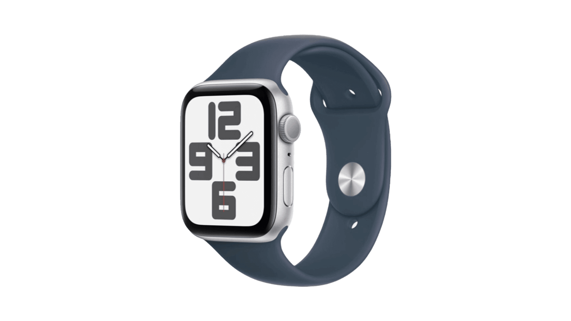 Часы Apple Watch SE (2024) 44mm Silver Aluminium Case, Sport Band (Denim)