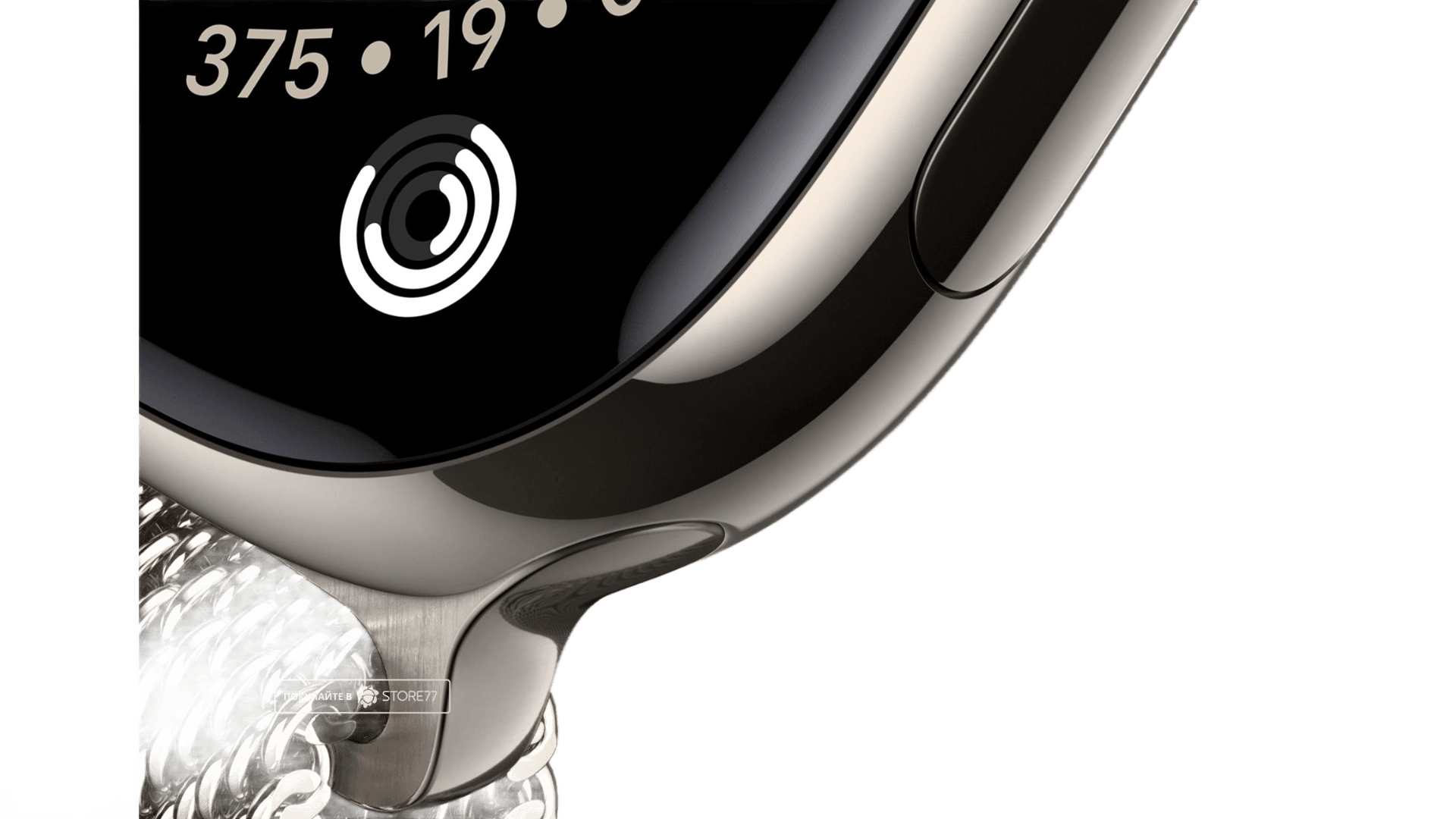 Часы Apple Watch Series 11 42 мм, корпус Natural Titanium, миланский сетчатый браслет — фото 3