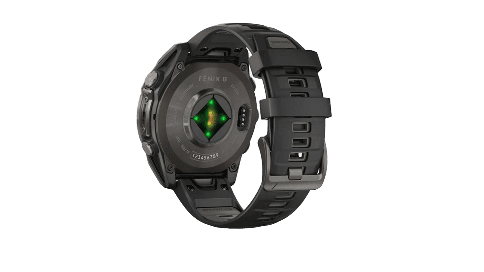 Garmin Fenix 8 47mm Amoled Sapphire Carbon Gray DLC Titanium with Black/Pebble Gray Silicone — фото 3