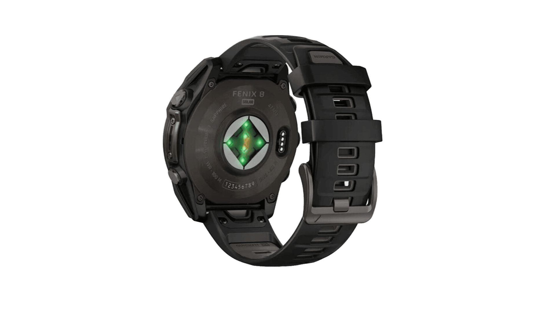 Garmin Fenix 8 47mm Solar Sapphire Carbon Gray DLC Titanium with Black/Pebble Gray Silicone — фото 3