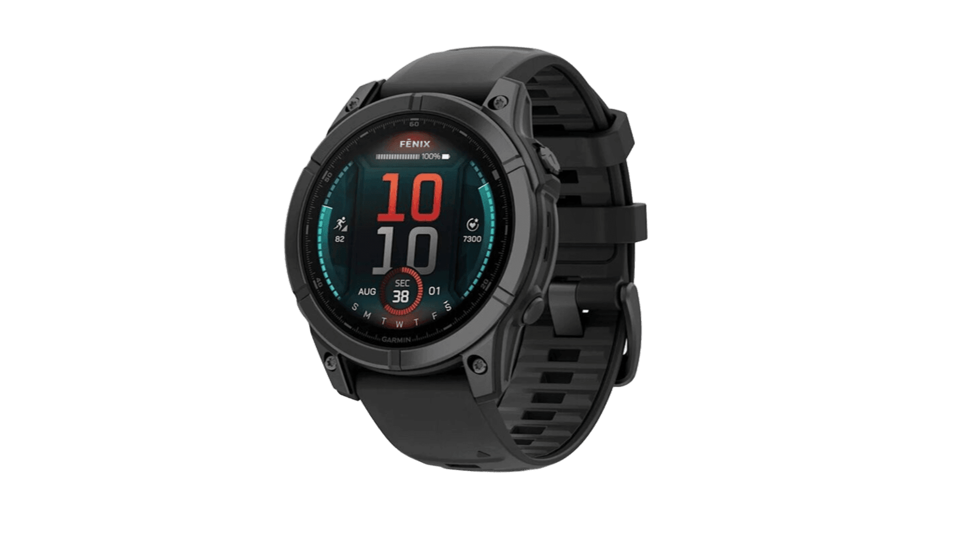 Garmin Fenix E 47mm Amoled Slate Gray Steel With Black Silicone Band