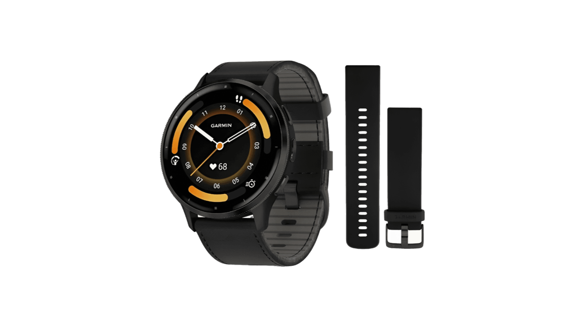 Garmin VENU 3 45 mm, Slate Case, Silicon Black Band
