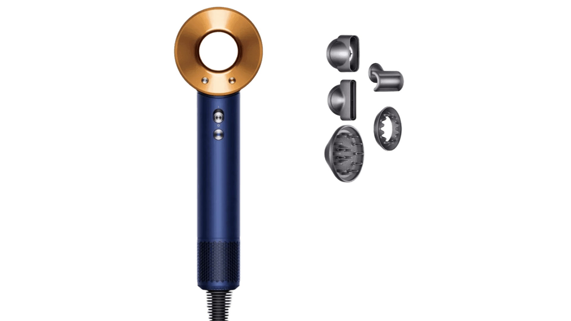 Фен Dyson Supersonic HD08 Blue/Cooper c кейсом Prussian blue — фото 2