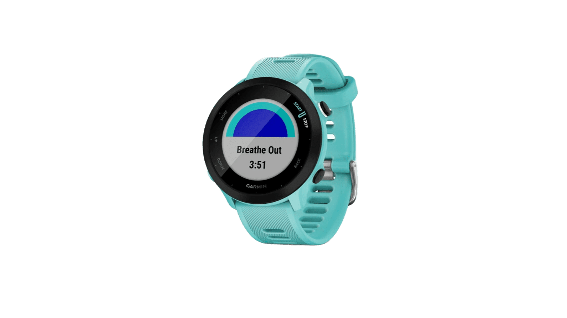 Garmin FORERUNNER 55 42 mm, Aqua Case, Silicon Band Aqua